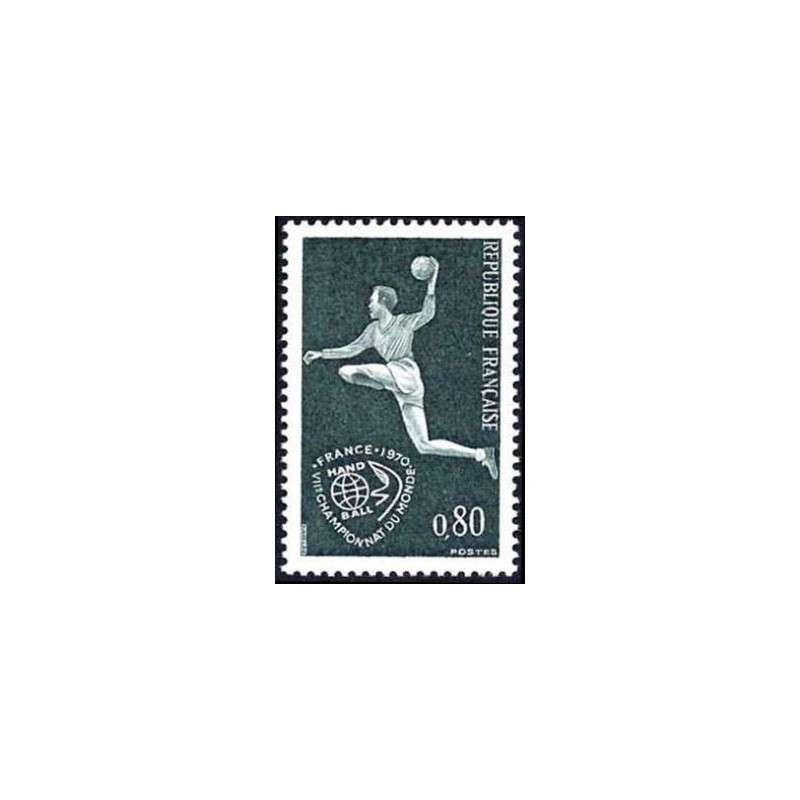 Timbre France Yvert No 1629 Handball, 7e championnat du monde