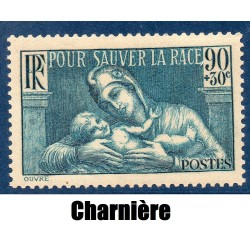 Timbre France Yvert No 419 Société de Prophylaxie sanitaire neuf * avec trace de charnière