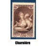 Timbre France Yvert No 446 Musée Postal, Fragonard neuf * avec trace de charnière