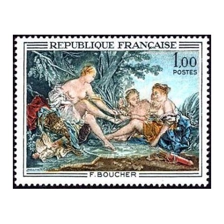 Timbre France Yvert No 1652 Boucher, Diane au retour de la chasse