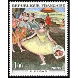 Timbre France Yvert No 1653 Degas, Danseuse au bouquet saluant