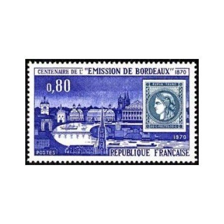 Timbre France Yvert No 1659 Emission de Bordeaux, centenaire