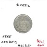 Brésil 200 reis 1865 Spl, KM 469 pièce de monnaie