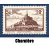 Timbre France Yvert No 260 Mont Saint-Michel Type II neuf * avec trace de charnière