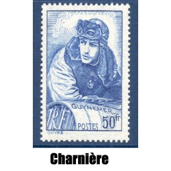 Timbre France Yvert No 461 Georges Guynemer neuf* avec trace de charnière