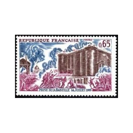 Timbre France Yvert No 1680 Prise de la Bastille