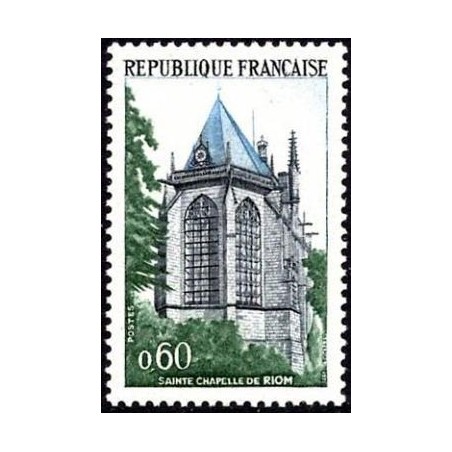 Timbre France Yvert No 1683 Riom, la Sainte Chapelle
