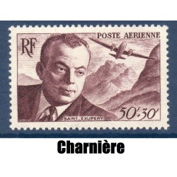 Timbre France Poste Aérienne Yvert 21 Saint Exupery neuf* avec trace de charnière