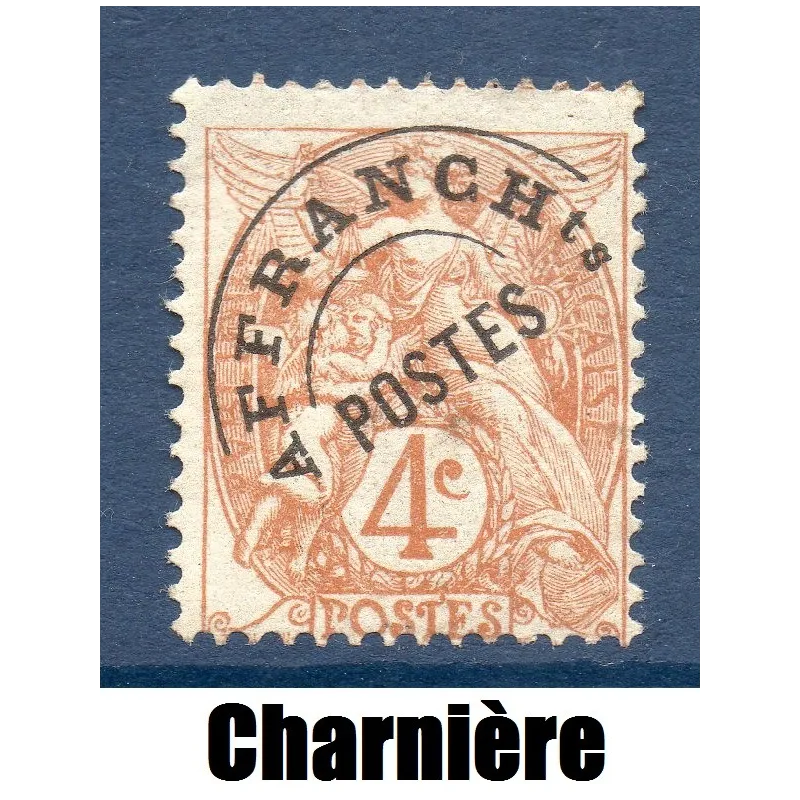 Timbre France Préoblitérés Yvert 40 Type blanc 4c Brun neuf * avec trace de charnière Timbre France Préoblitérés Yvert 40 Type blanc 4c Brun neuf * avec trace de charnière