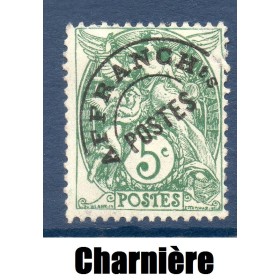 Timbre France Préoblitérés Yvert 41 Type blanc 5c vert neuf * avec trace de charnière