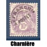 Timbre France Préoblitérés Yvert 43 Type blanc 10c violet neuf * avec trace de charnière