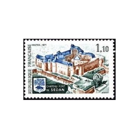 Timbre France Yvert No 1686 Chateau fort de Sedan