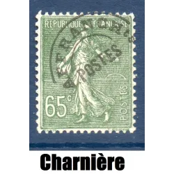 Timbre France Préoblitérés Yvert 49 Type semeuse 65c Olive neuf * avec trace de charnière