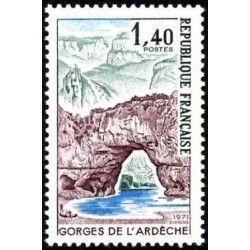 Timbre France Yvert No 1687 Gorges de l'Ardeche