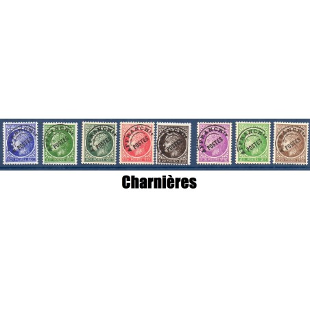Timbres France Préoblitérés Yvert 87-93  Série complète Cérès de Mazelin neufs* avec trace de charnière