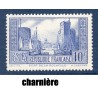 Timbre France Yvert No 261b Port de la rochelle Outremer Type I neuf * avec charnière