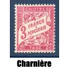 Timbre France Taxes Yvert 42A Type Duval 3f Lilas-rose neuf * avec trace de charnière