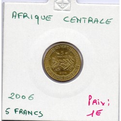 Afrique centrale 5 francs 2006 Sup KM 18 pièce de monnaie