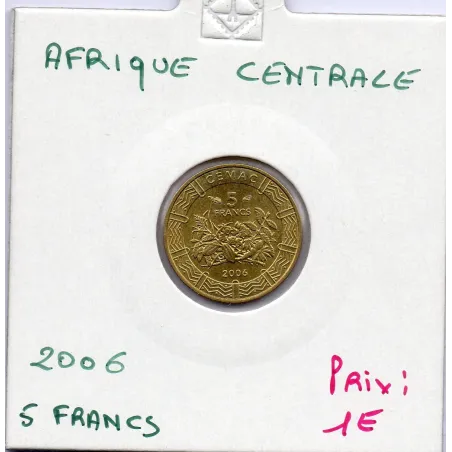 Afrique centrale 5 francs 2006 Sup KM 18 pièce de monnaie