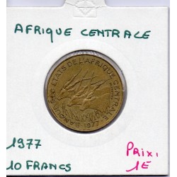 Afrique centrale 10 francs 1977 TTB KM 9 pièce de monnaie