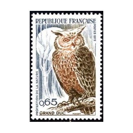 Timbre France Yvert No 1694 Grand-Duc