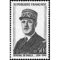 Timbre France Yvert No 1695 général de Gaulle