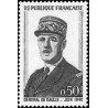 Timbre France Yvert No 1695 général de Gaulle