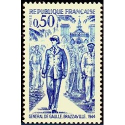 Timbre France Yvert No 1696 Général de Gaulle