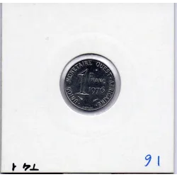 Etats Afrique Ouest 1 franc 1976 FDC KM 8 pièce de monnaie
