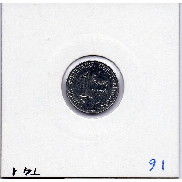 Etats Afrique Ouest 1 franc 1976 FDC KM 8 pièce de monnaie