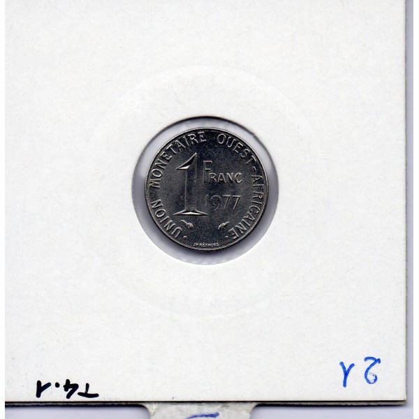 Etats Afrique Ouest 1 franc 1977 FDC KM 8 pièce de monnaie