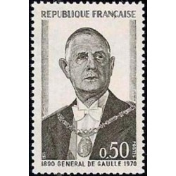 Timbre France Yvert No 1698 Général de Gaulle