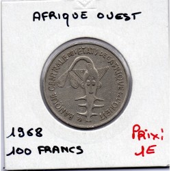 Etats Afrique Ouest 100 francs 1968 TTB KM 4 pièce de monnaie