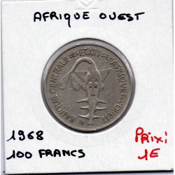 Etats Afrique Ouest 100 francs 1968 TTB KM 4 pièce de monnaie