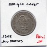 Etats Afrique Ouest 100 francs 1968 TTB KM 4 pièce de monnaie