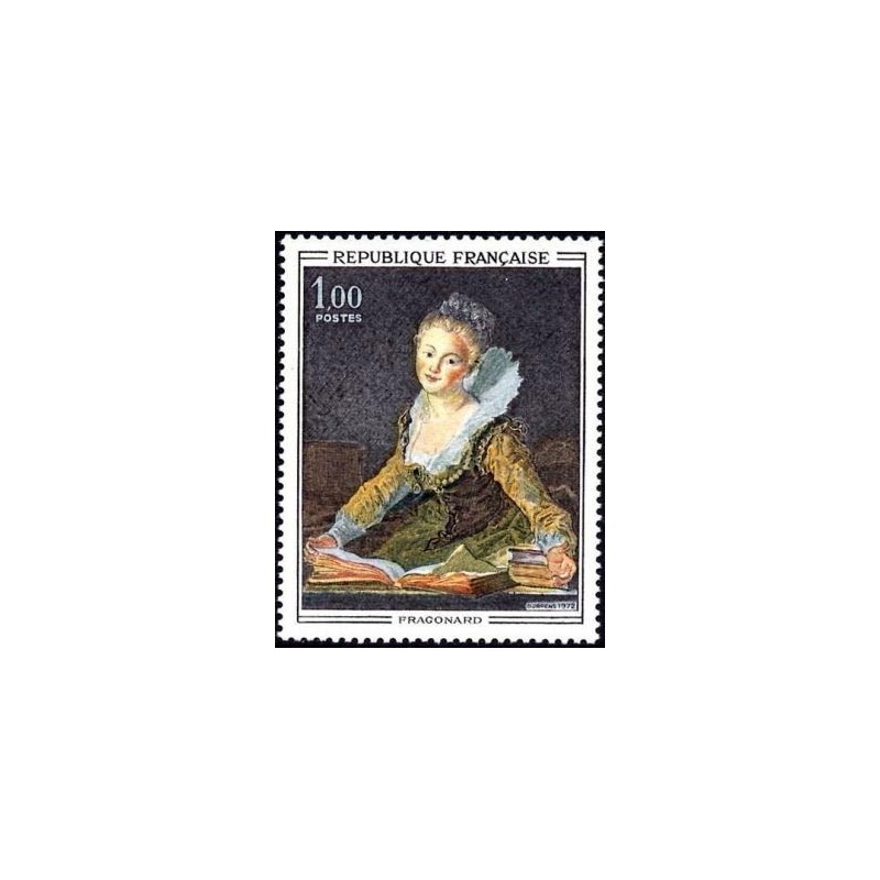 Timbre France Yvert No 1702 L'étude de Fragonard