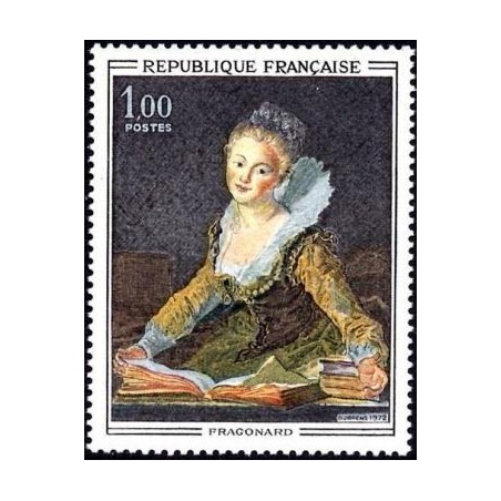 Timbre France Yvert No 1702 L'étude de Fragonard