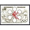 Timbre France Yvert No 1705 Sapporo, jeux olympiques d'hiver