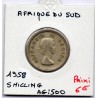 Afrique du sud 1 shilling 1958 TB KM 49 pièce de monnaie