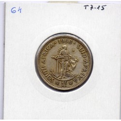 Afrique du sud 1 shilling 1958 TB KM 49 pièce de monnaie