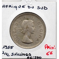 Afrique du sud 2 1/2 shillings 1955 TTB KM 51 pièce de monnaie