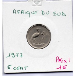 Afrique du sud 5 cents 1977 Sup KM 84 pièce de monnaie