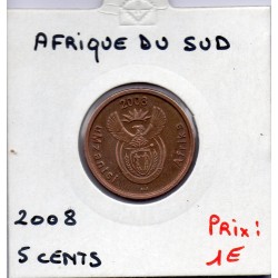 Afrique du sud 5 cents 2008 Sup KM 440 pièce de monnaie