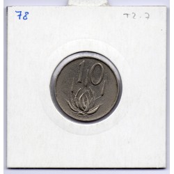 Afrique du sud 10 cents 1966 TTB KM 68.1 pièce de monnaie