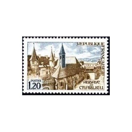 Timbre France Yvert No 1712 Abbaye de Charlieu