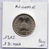 Algérie 1 dinar 1972 Sup KM 104 pièce de monnaie