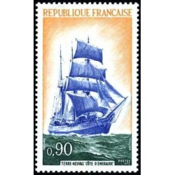 Timbre France Yvert No 1717 Terre neuvas Trois mats, Cote d'Emeraude