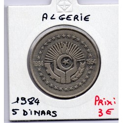 Algérie 5 dinars 1984 Sup KM 114 pièce de monnaie