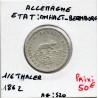 Anhalt-Bernbourg 1/6 thaler 1862 Sup KM 87 pièce de monnaie