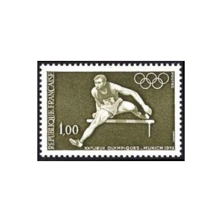 Timbre France Yvert No 1722 Munich, jeux olympiques